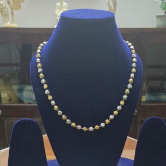 Dual Tone Hexagon Necklace